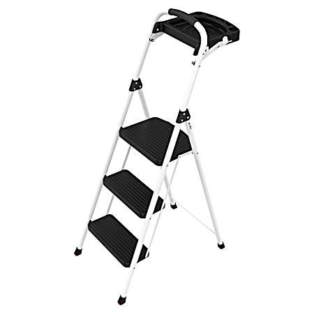 3-Step Steel Utility Stool w/ Project Tray