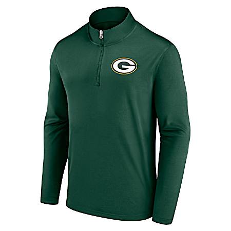 Men's Green Bay Packers 1/4 Zip Long Sleeve Pullover