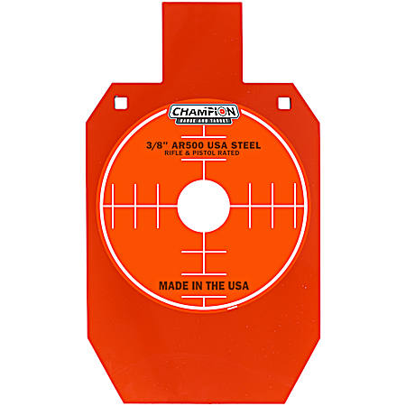 Center Mass AR500 3/8 in 66% IPSC Silhouette Steel Target