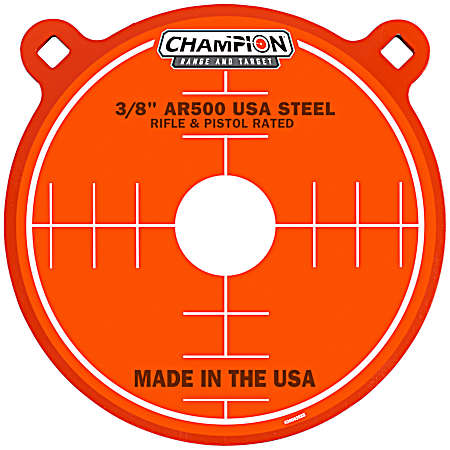 Center Mass AR500 3/8 in 10 in Gong Steel Target