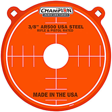 Center Mass AR500 3/8 in 12 in Gong Steel Target