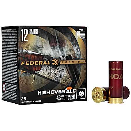 12 Gauge High Overall 2'' 7.5 Shot Target Shotshells - 25 Rounds