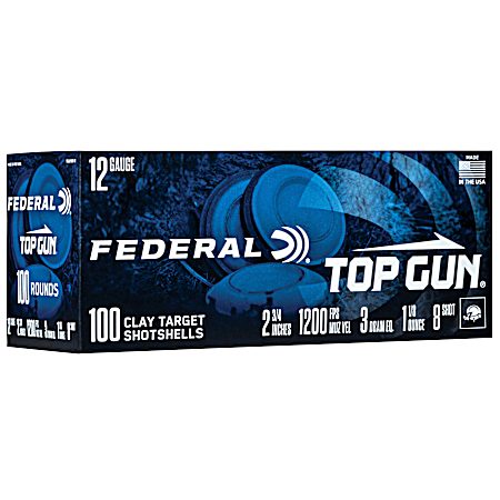 12 Gauge Top Gun 2-3/4'' 8 Shot Target Shotshells - 25 Rounds