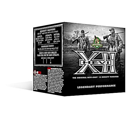12 Gauge Hevi-XII Tungsten 3'' 2 Shot Shotshells - 25 Rounds