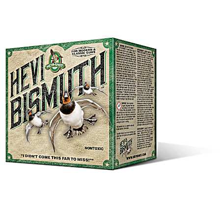 12 Gauge HEVI-Bismuth 3'' 2 Shot Waterfowl Shotshells - 25 Rounds