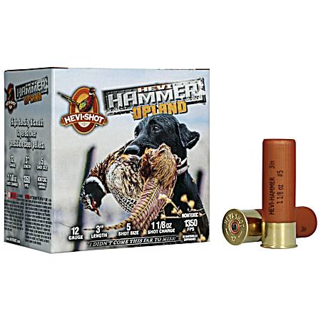 12 Gauge Hevi-Hammer Upland 3'' 5 Shot Shotshells - 25 Rounds