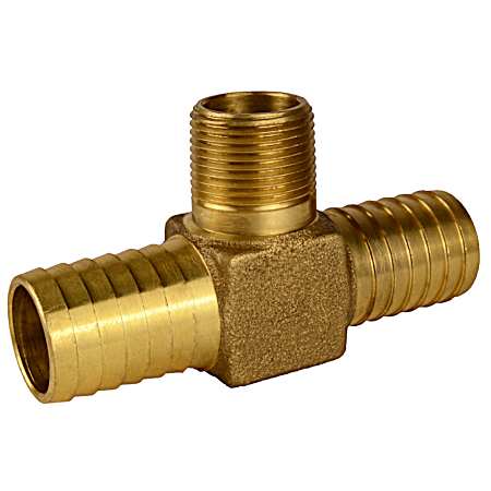 1 in x 3/4 in x 1 in Brass Hydrant Tee