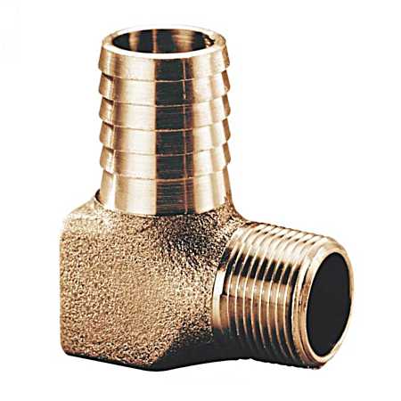3/4 in x 1 in Brass Hydrant Elbow