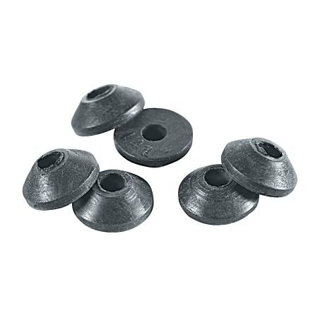 Black Beveled Faucet Washers - 6 Pk
