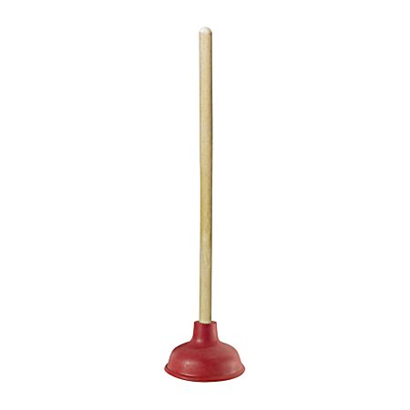 5 in Rubber Plunger w/ a 19 in Wood Handle