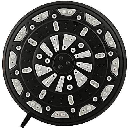 Serene Matte Black Fixed Shower Head