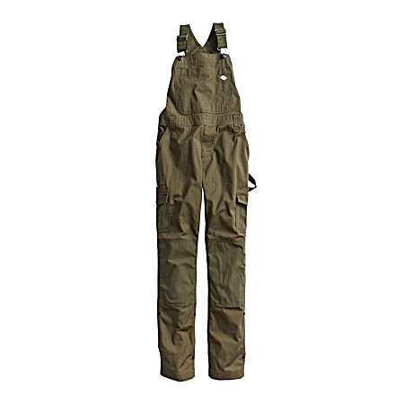 Women's Temp-IQ Military Green Cooling Ripstop Bib Overalls