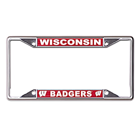 Wisconsin Badgers Metal Mega License Plate Frame