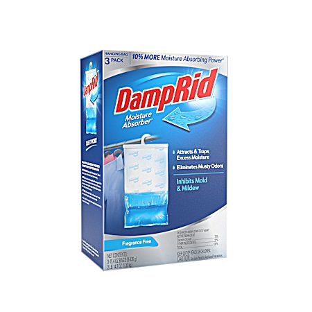 Fragrance Free Hanging Moisture Absorber - 3 pk