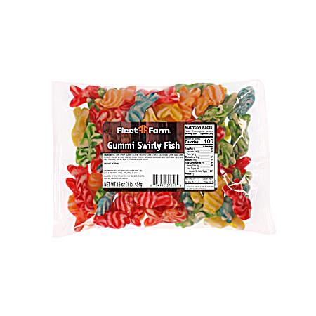 16 oz Gummi Swirly Fish