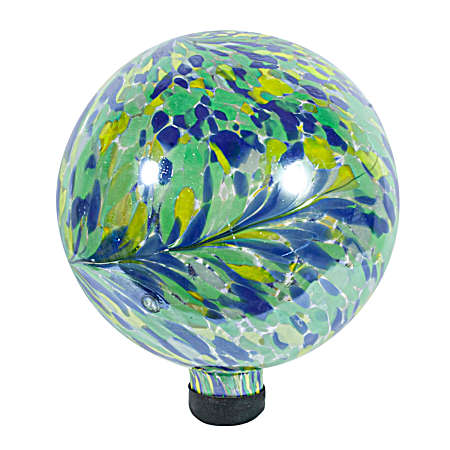 10 in. Peacock Burst Gazing Globe