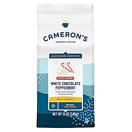 Holiday 12 oz White Chocolate Peppermint Light Roast Ground Coffee