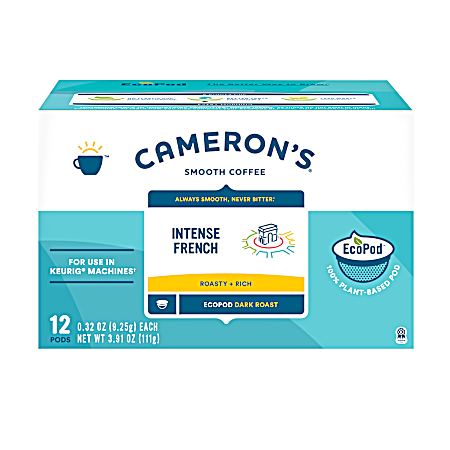 Intense French Dark Roast Coffee Pods - 12 Ct