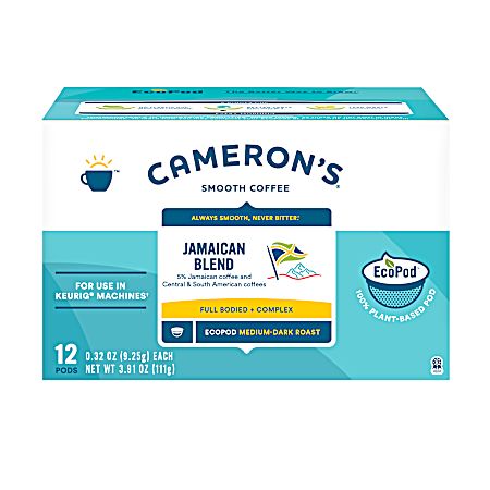 Jamaican Blend Medium-Dark Roast Coffee Pods - 12 Ct
