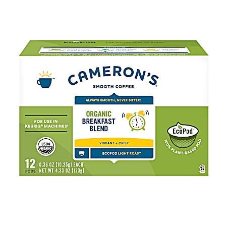 Breakfast Blend Light Roast Coffee Pods - 12 Ct