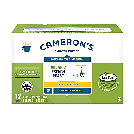 Organic French Roast Dark Roast Coffee Pods - 12 Ct