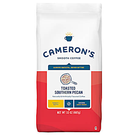 32 oz Toasted Southern Pecan Light Roast Ground Coffee