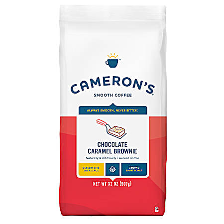 32 oz Chocolate Caramel Brownie Light Roast Ground Coffee
