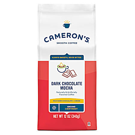 12 oz Dark Chocolate Mocha Light Roast Ground Coffee
