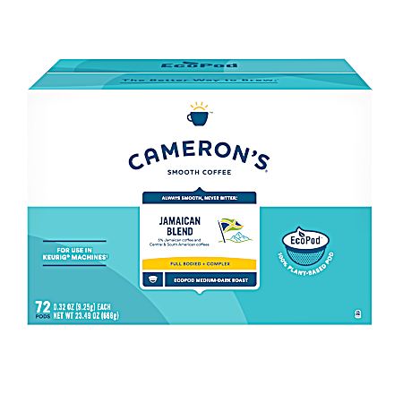 Jamaican Blend Medium-Dark Roast Coffee Pods - 72 Ct