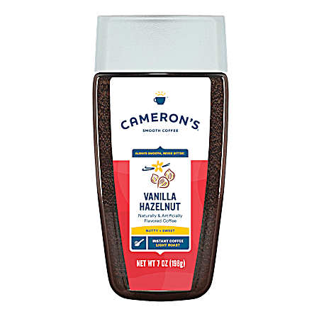 7 oz Vanilla Hazelnut Instant Coffee