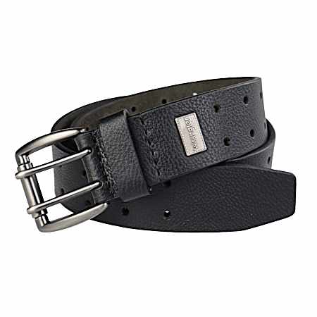 Men's Black 38mm 2-Hole Casual Belt