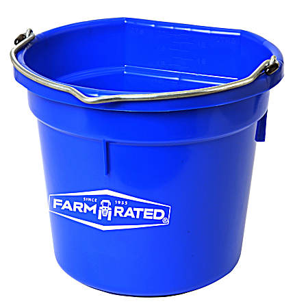 20 qt Flat-Back Plastic Pail