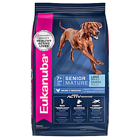 Senior 7+ Maintenance Large Breed Chicken Dry Dog Food, 30 lbs