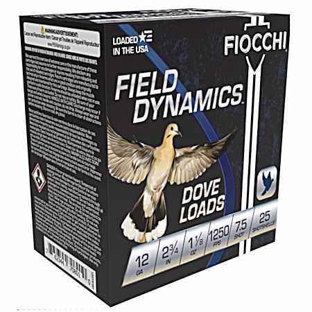 12Ga #7.5 Game Load Shotshell Ammunition - 25 Rounds