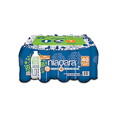 16.9 fl oz Purified Water - 40 Pk