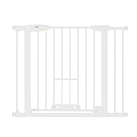 White Wide Walk Thru EasyPass Pet Gate 