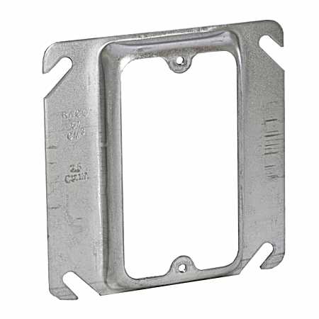 4 in. Square Cover, 1-Device, 1/2 in. Raised