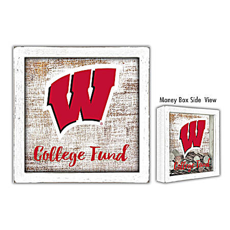 Wisconsin Badgers College Fund Money Box