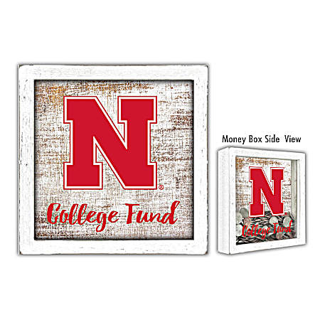 Nebraska Cornhuskers College Fund Money Box