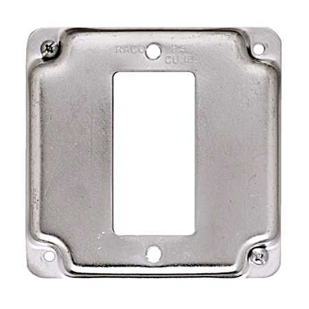 4 in. Square Exposed Work Cover, 1-GFCI