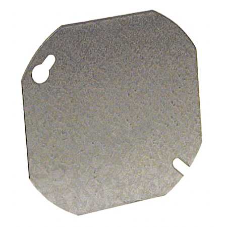 4 in. Octagon Cover, Flat, Blank