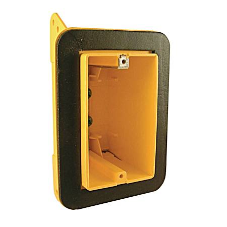 Vapor Barrier Cable Box 1-Gang, Non-Metallic, 2-3/4 in Deep, 1/2 in Setback
