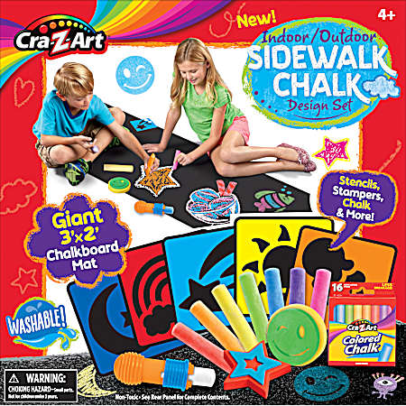 Indoor/Outdoor Sidewalk Chalk Design Set