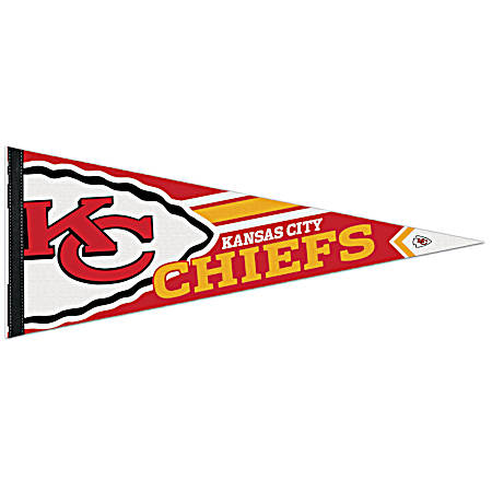 Kansas City Chiefs 12 in x 30 in Premium Pennant