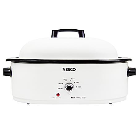 18 qt White Roaster Oven