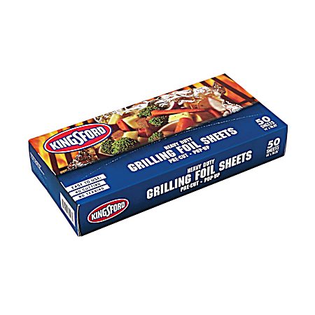 Heavy Duty Pop-Up Grilling Foil Sheets - 50 ct