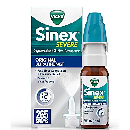 .5 oz Sinex™ SEVERE Ultra Fine Mist Nasal Spray