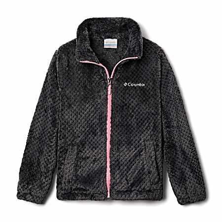 Girls' Fireside Full Zip Long Sleeve Sherpa Jacket