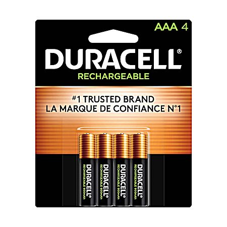 Rechargeable AAA Batteries - 4 Pk
