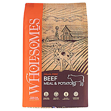Adult Grain-Free Beef Meal & Potatoes Dry Dog Food, 35 lbs
